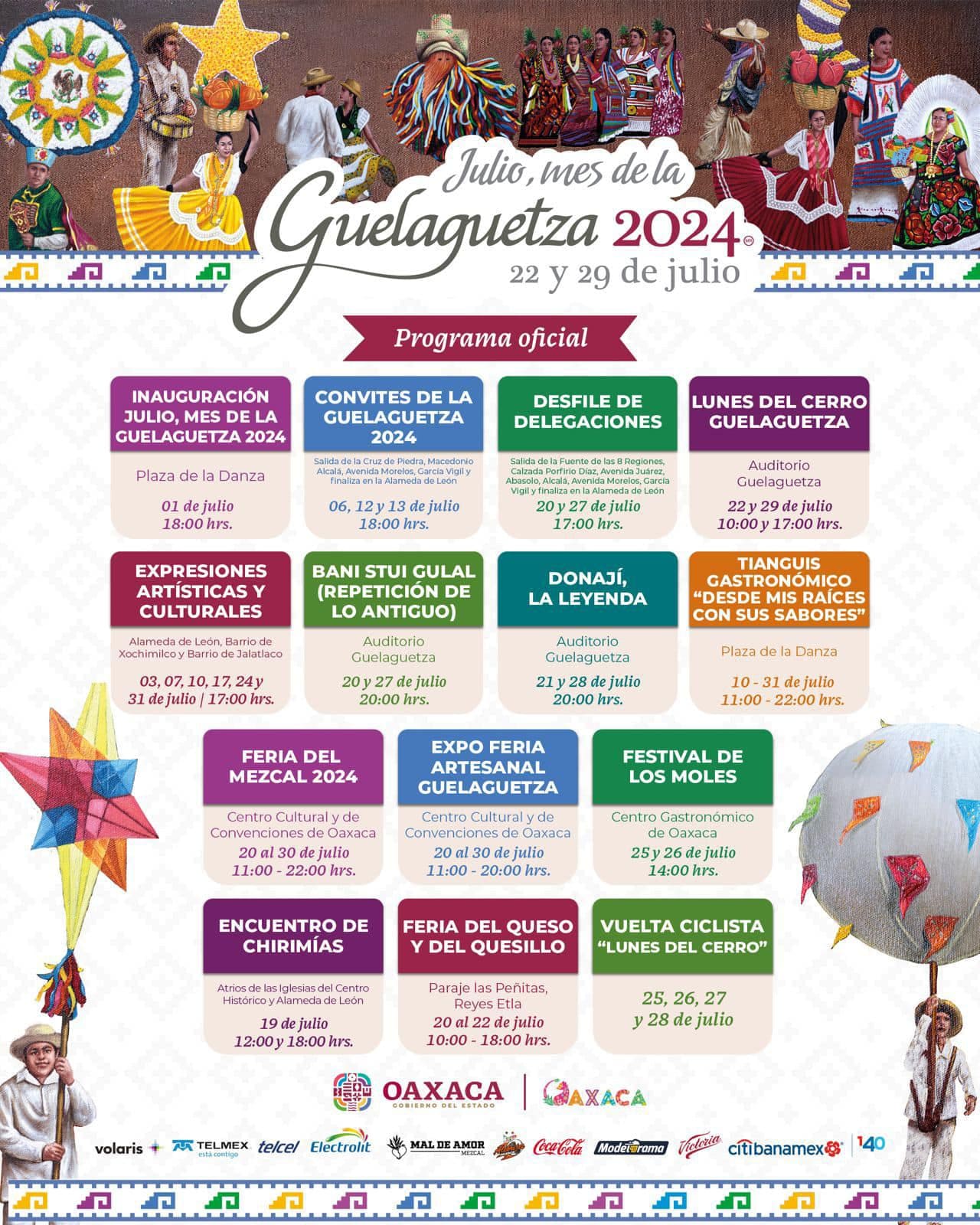 Programme Guelaguetza 2024