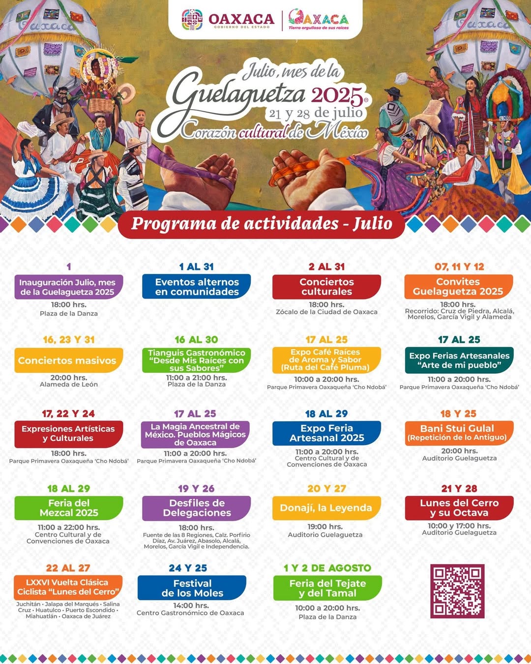 Programme Guelaguetza 2025<br />
