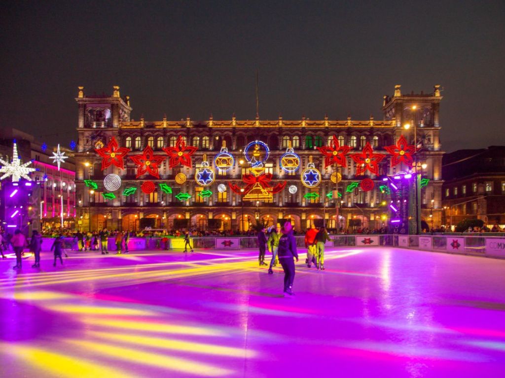 Patinoire Mexico City en décembre 