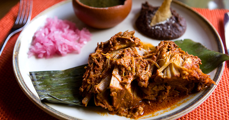 Cochinita Pibil spécialité yucatan Mexique 