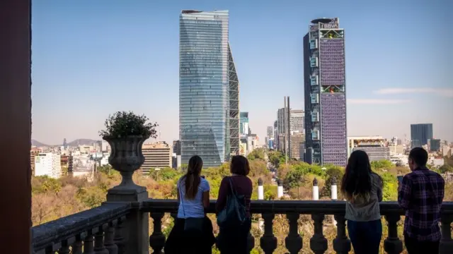 Vue panoramique Chapultepec Mexico