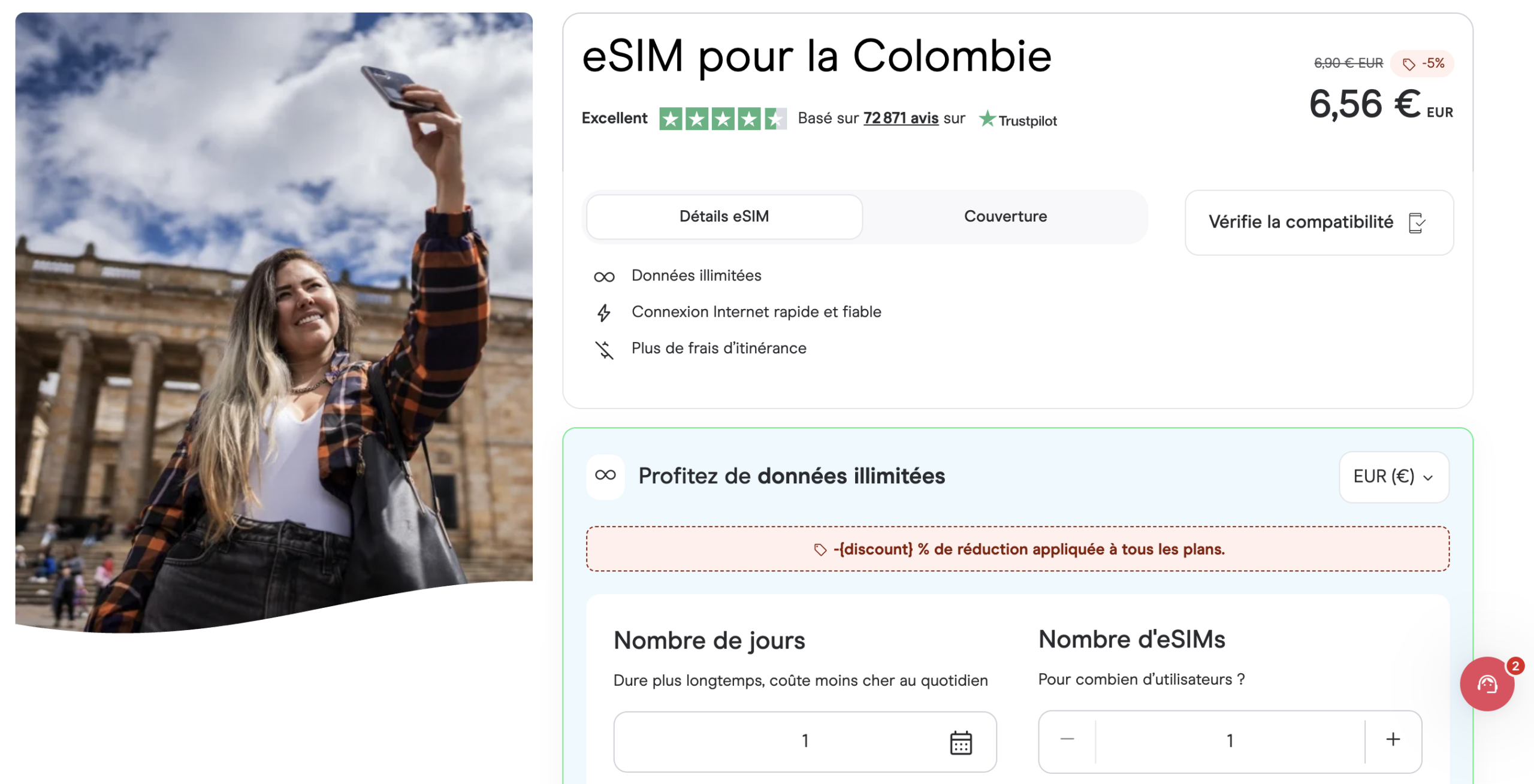 esim Colombie Holafly